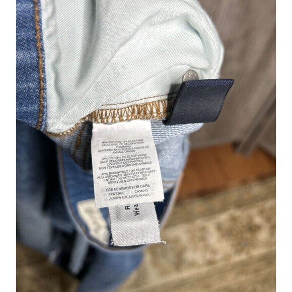 Madewell High Rise Slim Boyjean Jeans Blue Color Distressed Size 26 - Picture 9 of 10